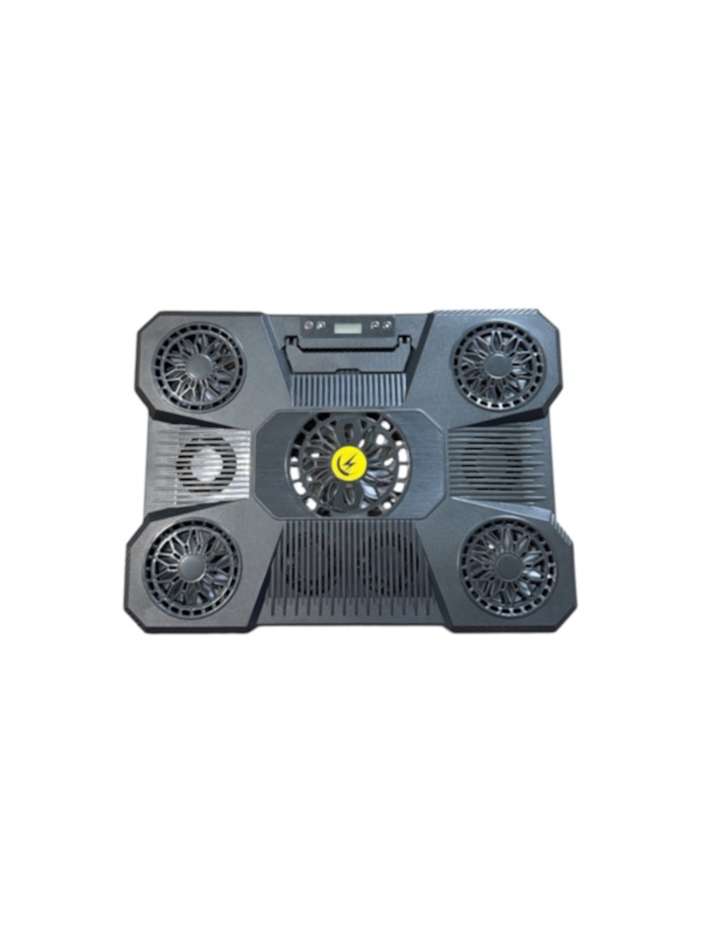 Black Laptop Cooling Pad with Multiple Fans